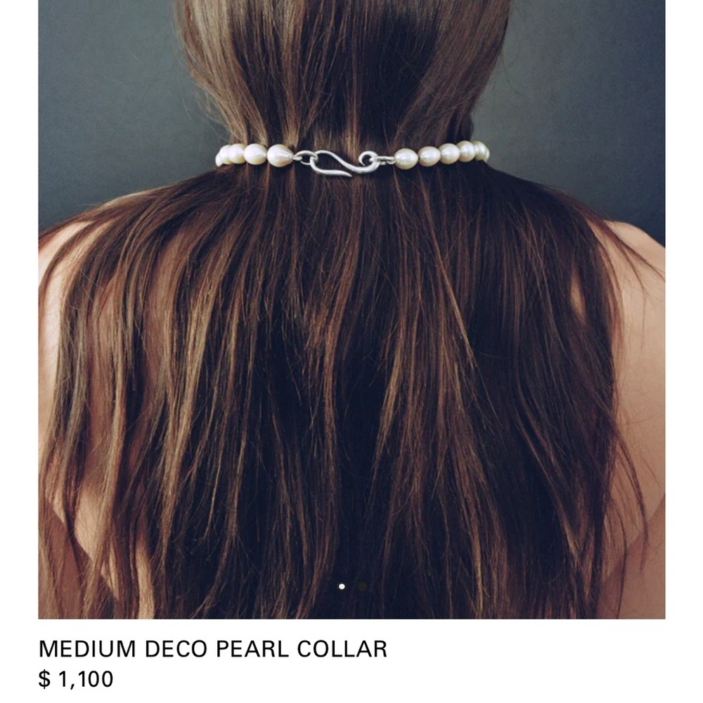 Final Price- No Offers! Sophie Buhai Art Deco White Pearl Necklace - Picture 2 of 8